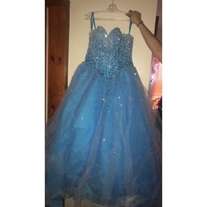 Diamond embedded sweet 16/ prom dress